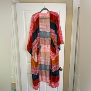Multi colored kimono
